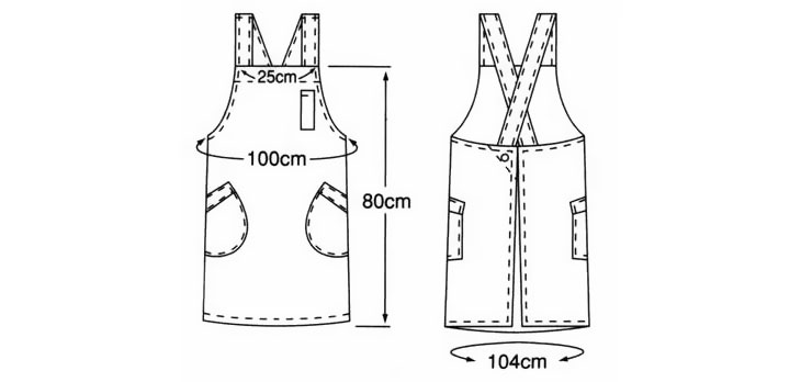 圍裙結構圖
